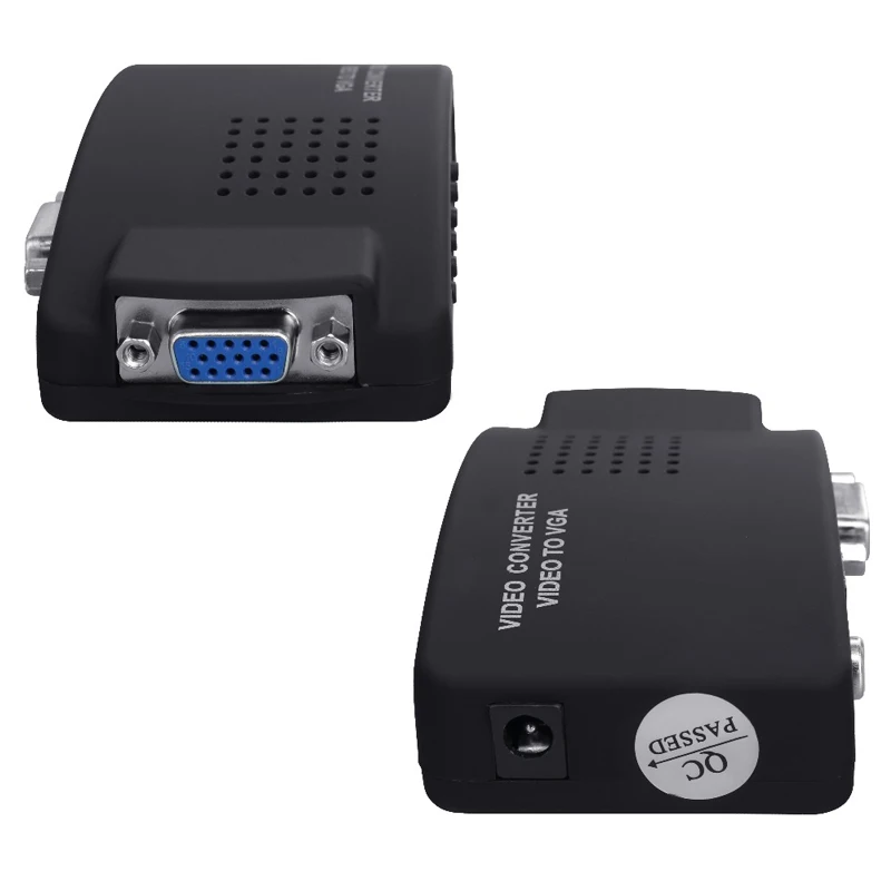 

AV Video S-Video VGA To VGA Converter Adapter cable CRT/LCD monitor switch box For CCTV Camera DVD DVR PC