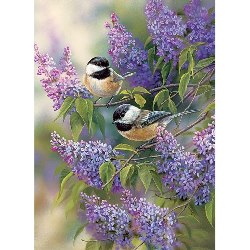 

5d DIY Diamond Embroidery bird Scenery Diamond Painting Needlework Gift birds Full Diamond Cross stitch Home Decor