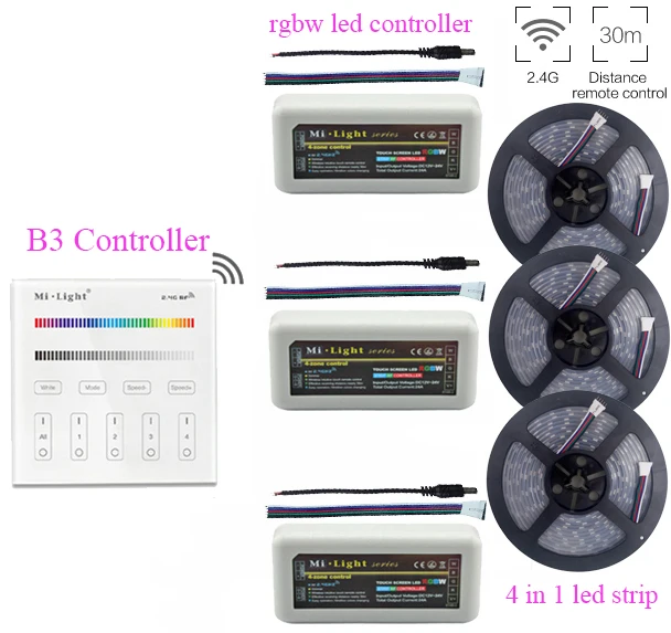 5 ~ 20 М 5050 rgbww RGBW (4 Цвета в 1Led) Светодиодная лента с usb питанием DC12V + Mi. Moving головной
