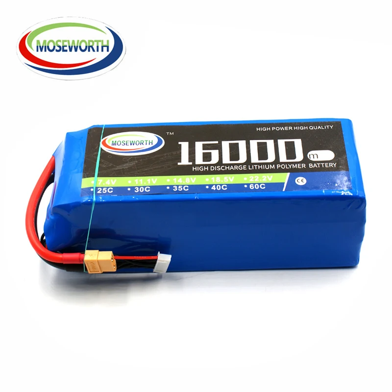 4S Радиоуправляемый Дрон LiPo аккумулятор 4S 14,8 V 16000mAh 25C батареи для радиоуправляемого самолета автомобиля квадрокоптера вертолета самолета лодки батареи LiPo 4S