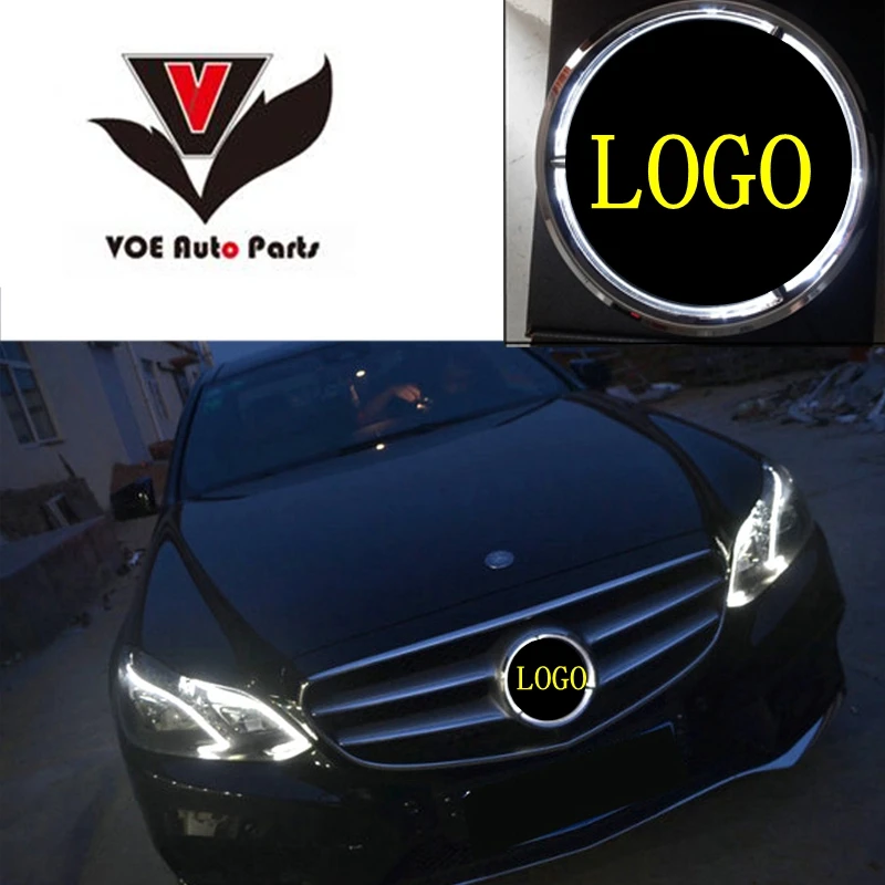 Цена W176 W246 W205 W212 W117 светящаяся звезда автомобиля Передняя решетка решетки светодиодный светильник логотип значок для Mercedes Benz A B C E CLA GLA класс