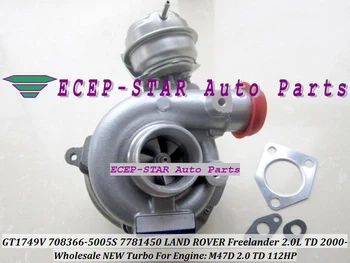 

Free Ship GT1749V 708366 708366-5005S 708366-0001 77814759 LR006108 STC4546 Turbo For Land Rover Freelander 00-06 M47R M47D 2.0L