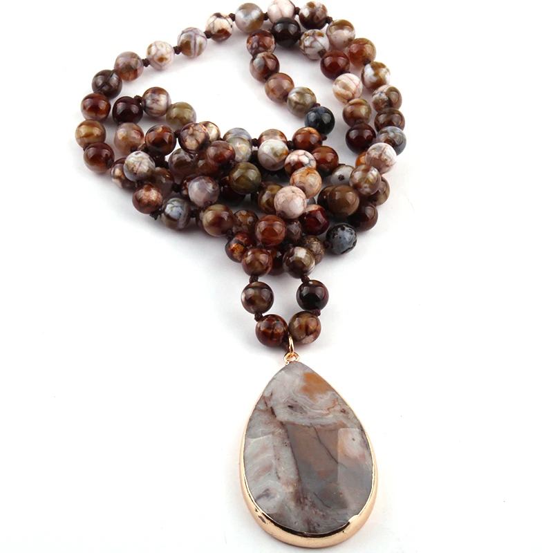 Collier pierres semi précieuses Clearance