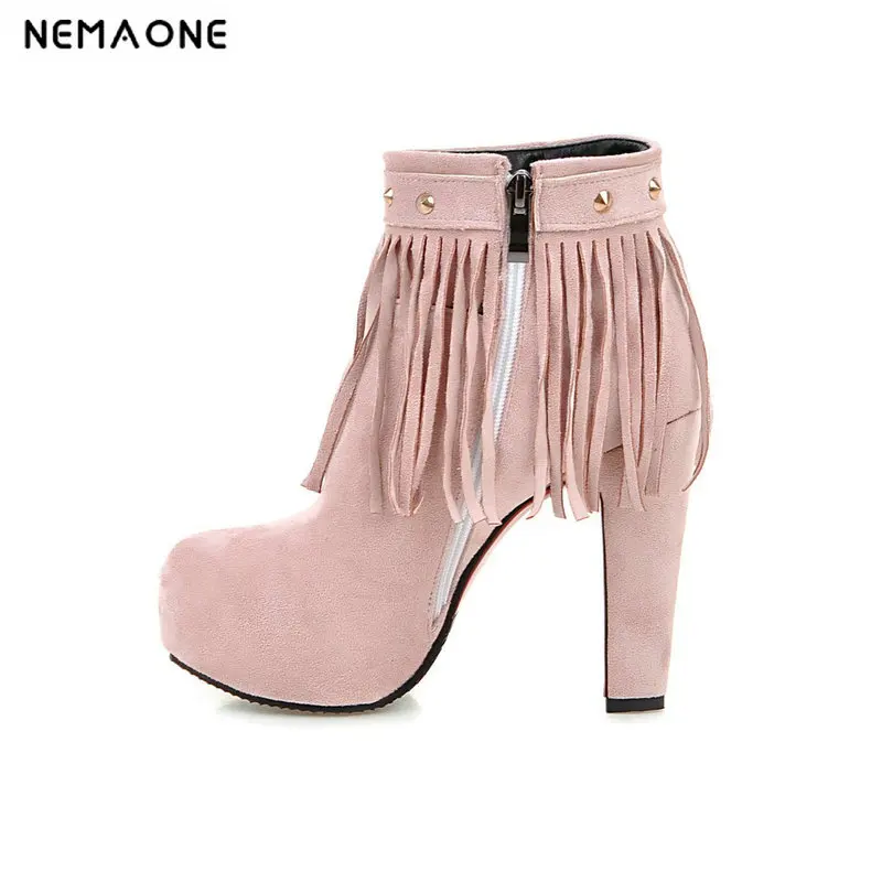 

2019 women 12cm super high heel zipper ankle women boots spring autumn women shoes fashion sweeet casual party shoes