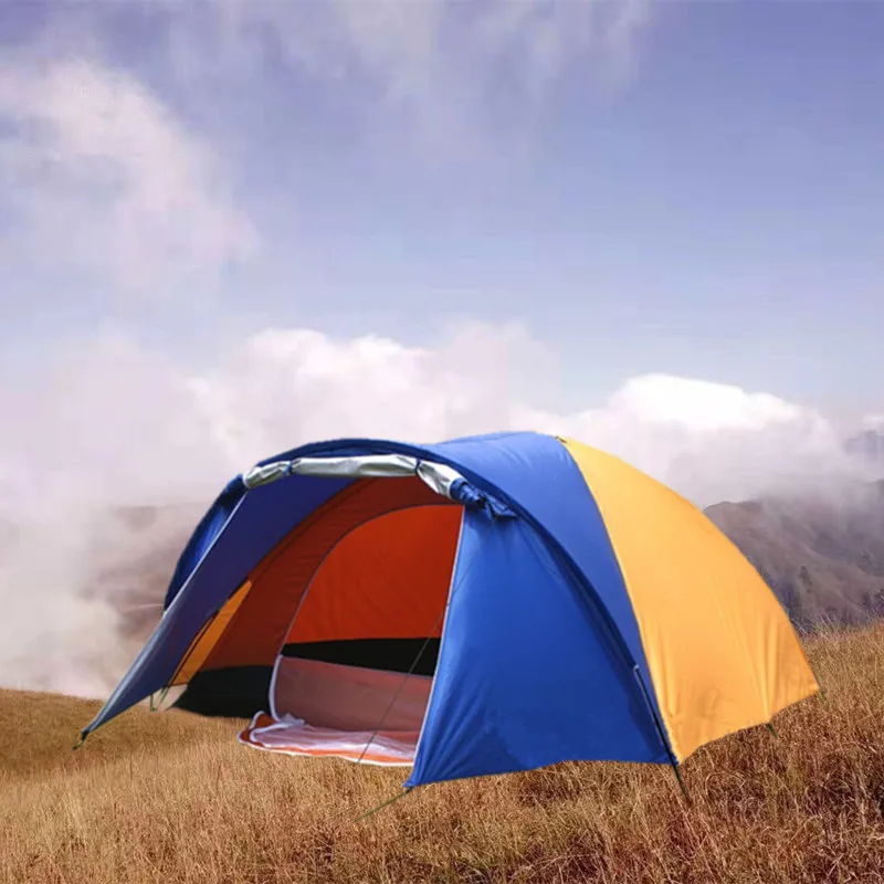 

New 3-4 Person Big Outdoor Tent Separated Double Layer Waterproof Tent for Camping Hiking Fishing Hunting (80+240)*210*140cm