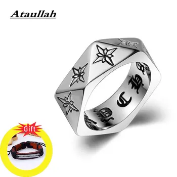 

Ataullah Gothic Pentagon Ring Male Domineering Exaggeration Titanium Steel Punk Rock Finger Ring Jewelry for man RW035