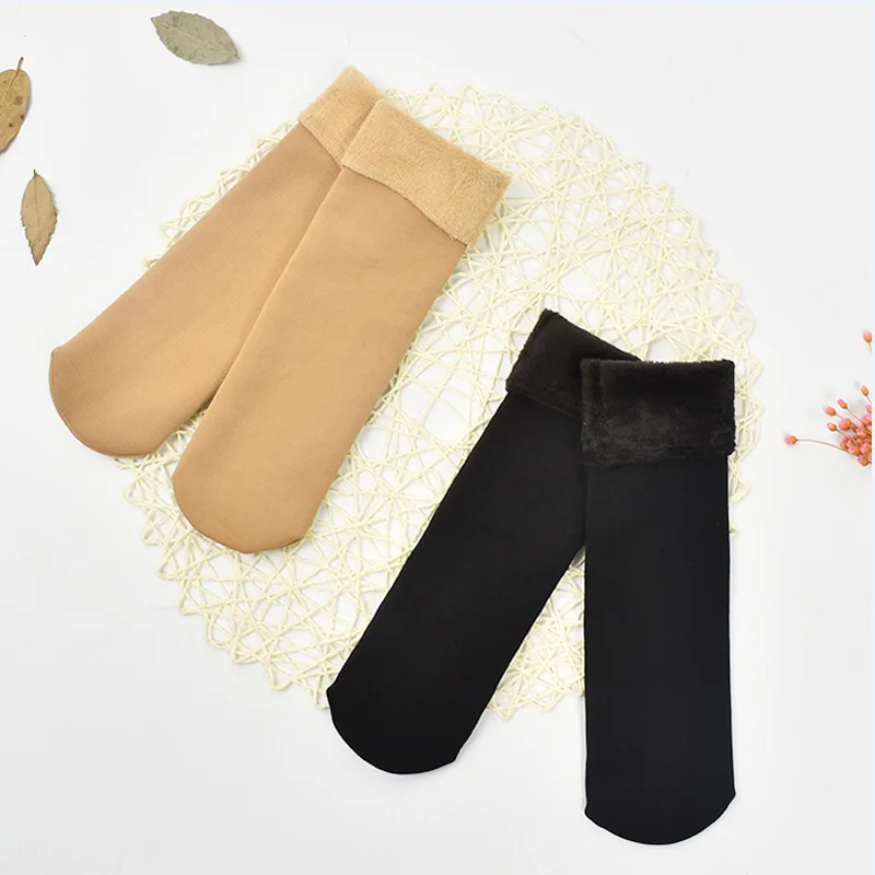 2017 New Fashion Women Autumn Winter Warm Thicken Wool Socks Cotton Snow Boots Velvet Floor Plus Cashmere Casual Long Socks|wool socks|fashion wool