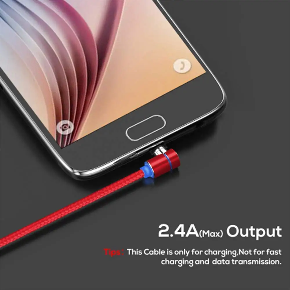 Магнитный зарядный кабель, 90 градусов светодиодный кабель для iPhone X XS XR 8 7 6 и mi cro USB кабель и usb type-C USB C кабель для xiaomi mi 9