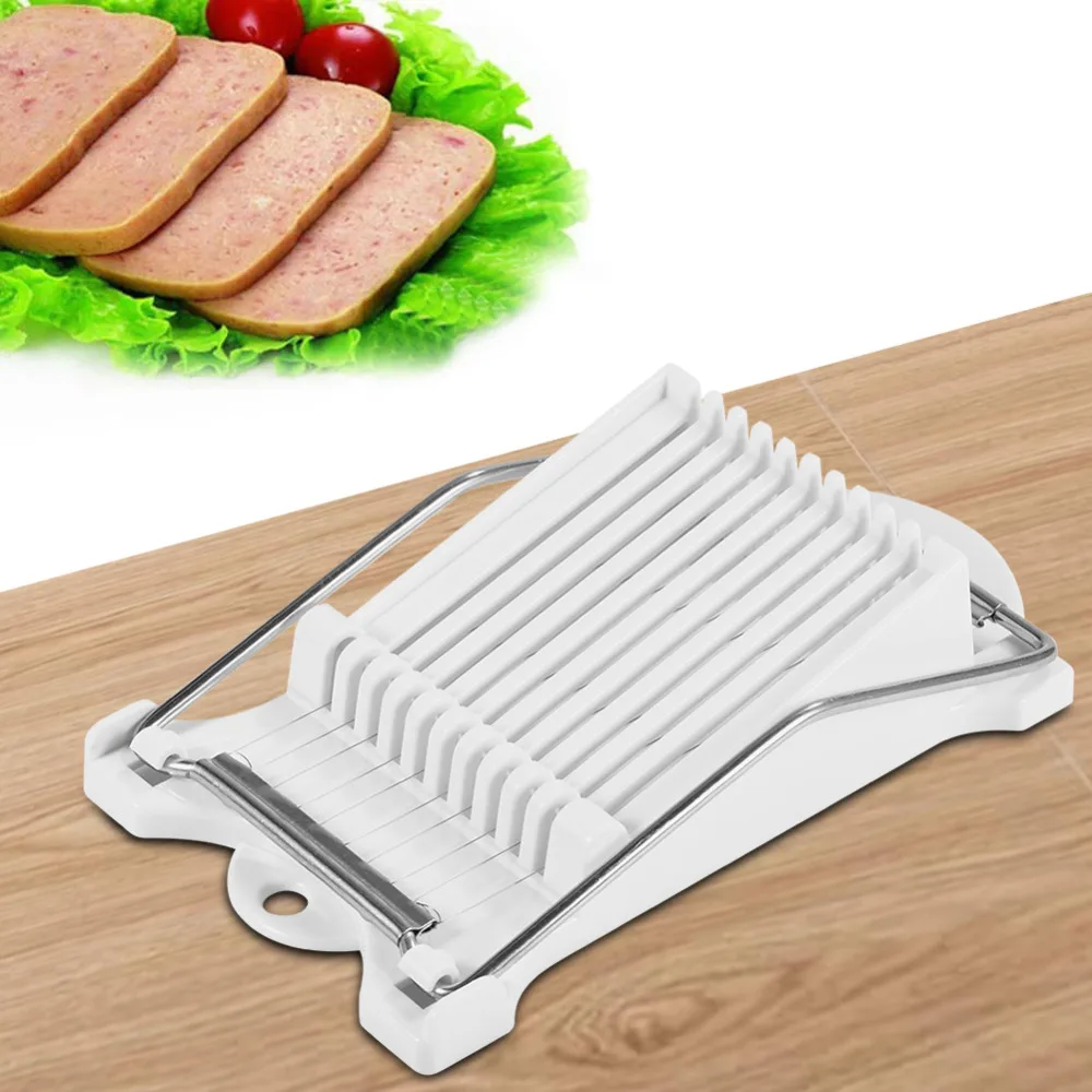 

Stainless Steel Wires Luncheon Meat Cutter Fruit Cutter Ham Boiled Egg Cheese Kitchen Food Cutting Tool