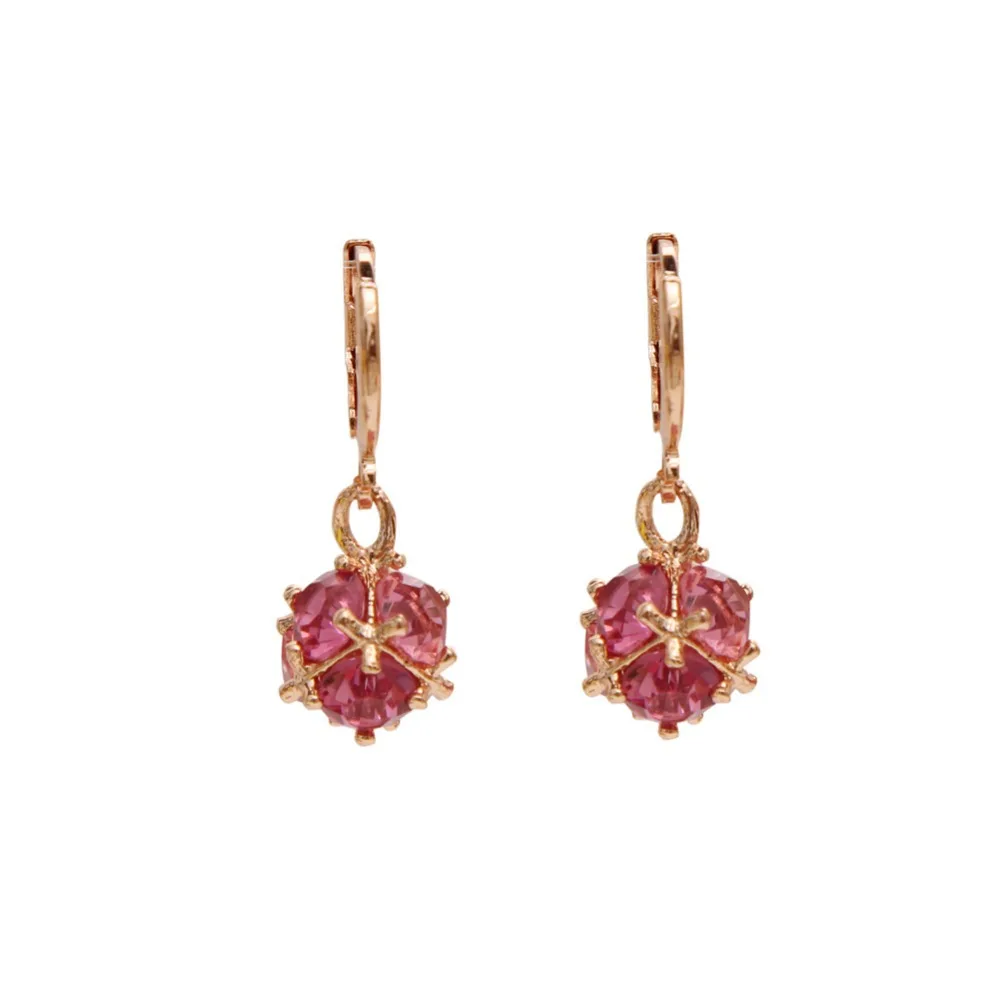 Min order is $10(mix order)European Retro Carved Nest Rose Crystal Drop Earring Lovely Small Cute Jewelry For Women 2015 New | Украшения и