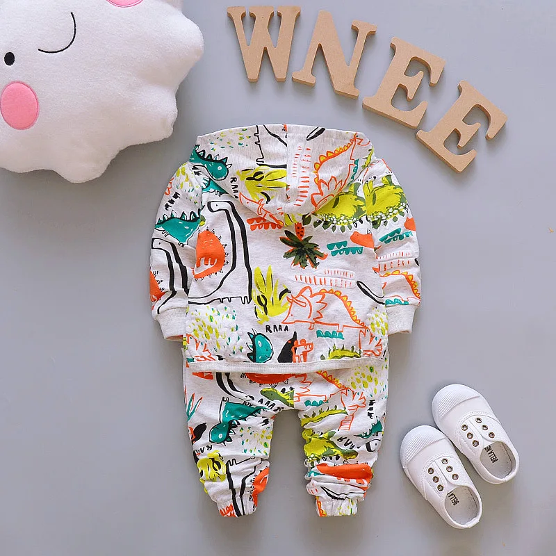 Neon Color Dino Track Suit 3 Pcs Set