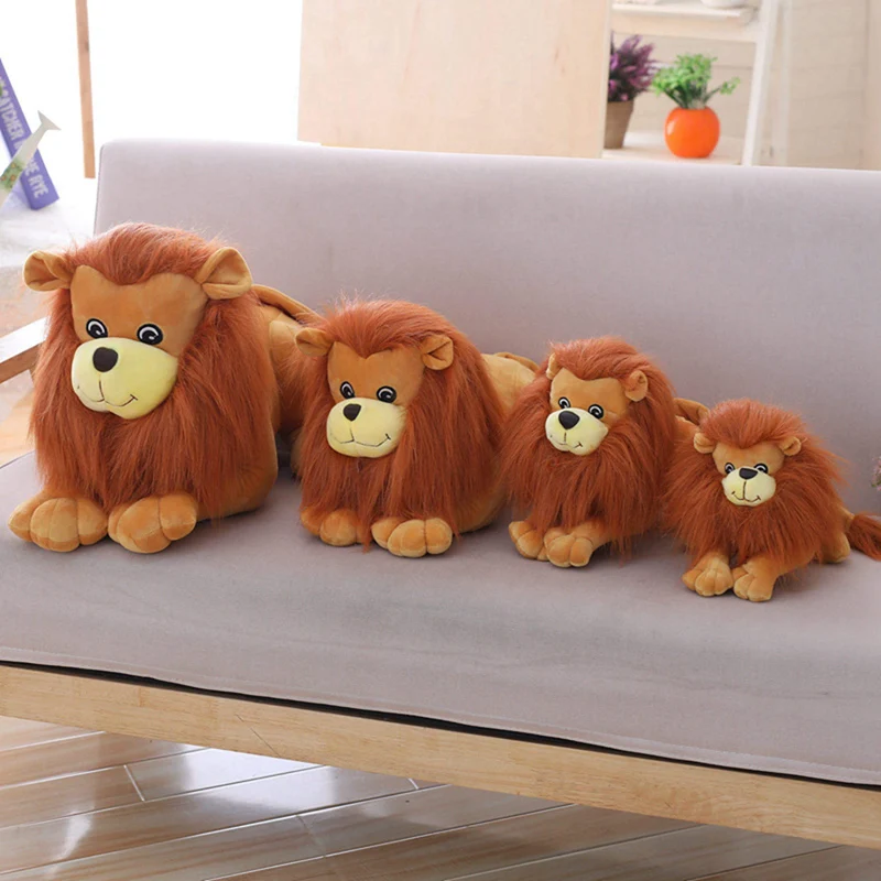 Soft Stuffed Animals Lion Plush Toys Jungle Series Lion Pillow Kawaii Doll Girl Boy Brinquedo Toys Gift For Children Home Decor Soft Stuffed Animals Lion Plush Toys Jungle Series Lion Pillow Kawaii Doll Girl Boy Brinquedo Toys Gift For Children Home Decor
