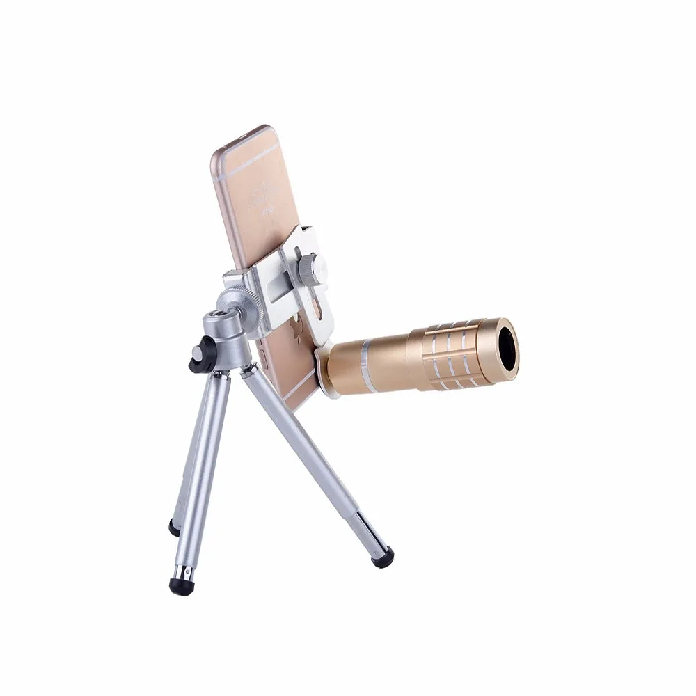 Universal Clip Mobile Phone Lentes 12x Telephoto Zoom Lens Telescope Camera Lenses With Mobile Tripod For iPhone 8 7 6 6s 5 5s Universal Clip Mobile Phone Lentes 12x Telephoto Zoom Lens Telescope Camera Lenses With Mobile Tripod For iPhone 8 7 6 6s 5 5s