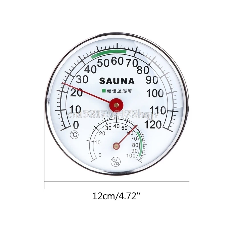 Термометр из нержавеющей стали гигрометр для сауны комнатный Измеритель температуры и влажности O31 Прямая поставка