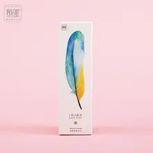 12 упак./лот красочные перьевые бумажная Закладка с картинками закладки с животными рекламный подарок канцелярская пленка Закладка