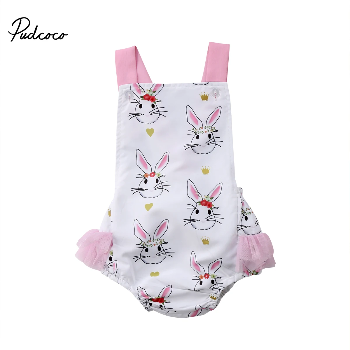 2018 Brand Newborn Toddler Infant Baby Girl Bunny Easter Bodysuit