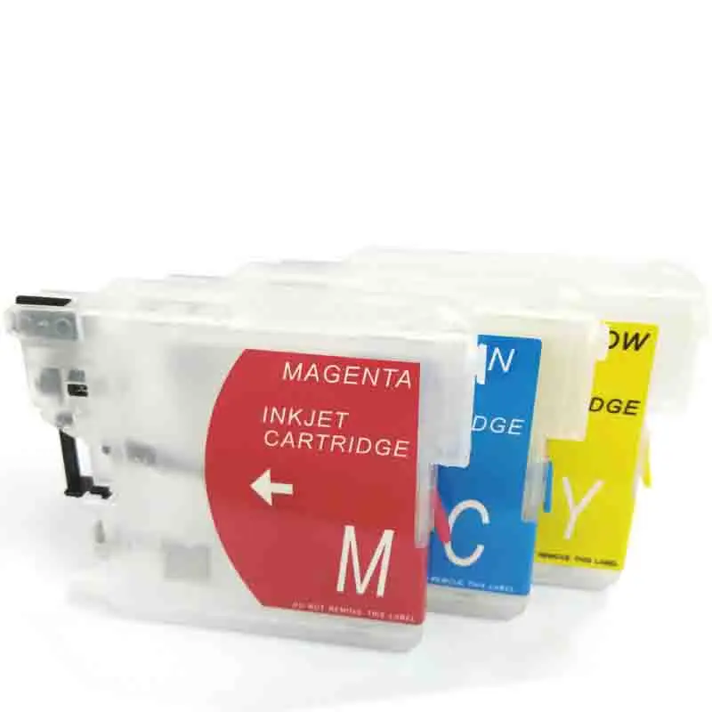 Einkshop LC39 LC980 lc60 LC985 LC1100 короткий пополняемый картридж для принтера Brother MFC J220 J125 J515W