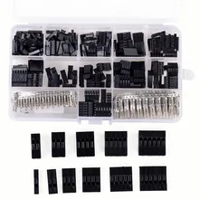 620pcs Dupont Wire Cable Jumper Pin Header Connector Housing Kit Male Crimp Pins+Female Pin Connector Terminal Pitch With Box