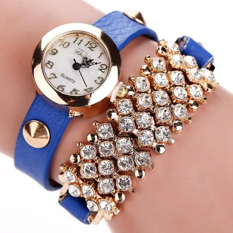 Женские часы, браслет, застежка, прямоугольные стразы, браслет, кварцевые часы для женщин, круглый циферблат, аналоговые наручные часы
