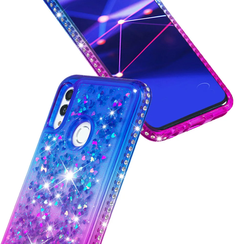 Diamond Glitter Case For Huawei P Smart Plus 2019 Gradient Bling Quicksand Soft Silicone Case for Huawei Honor 10 Lite Cover (17)