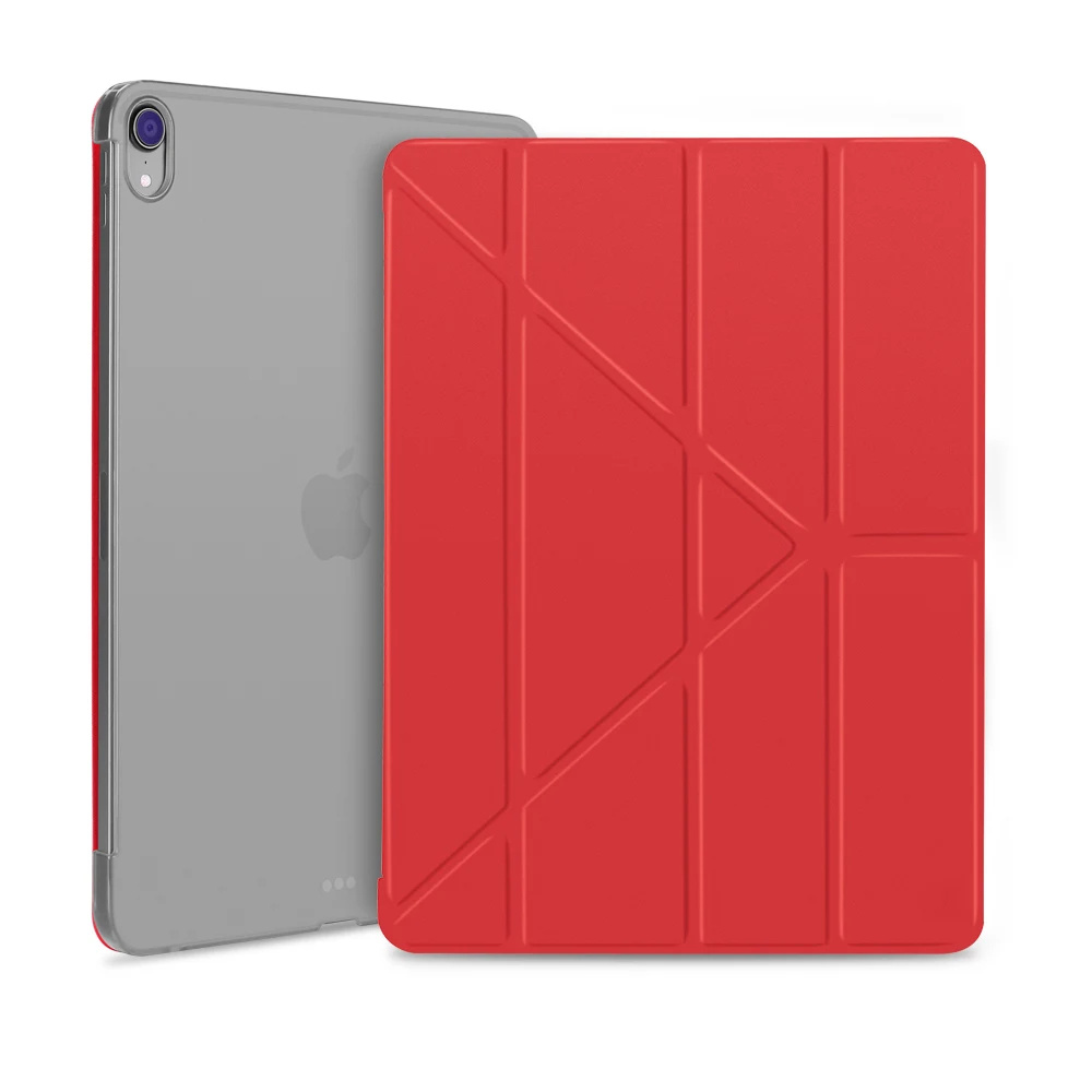 Чехол для iPad Pro 12,9, кожаный чехол для iPad Pro 12,9, Магнитная задняя крышка для iPad Pro 12,9 - Цвет: Красный