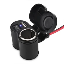 USB зарядное устройство для мотоцикла, прикуриватель, руль, водонепроницаемый 12 В, адаптер питания, USB зарядное устройство для мотоцикла, мотоцикл