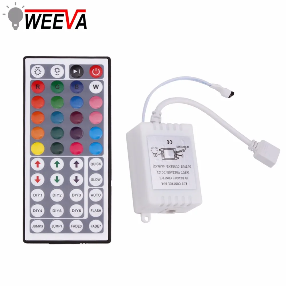 

LED RGB Controller DC12V Mini 44/24 IR Switch Remote Control For 3528 5050 RGB LED Strip Lights