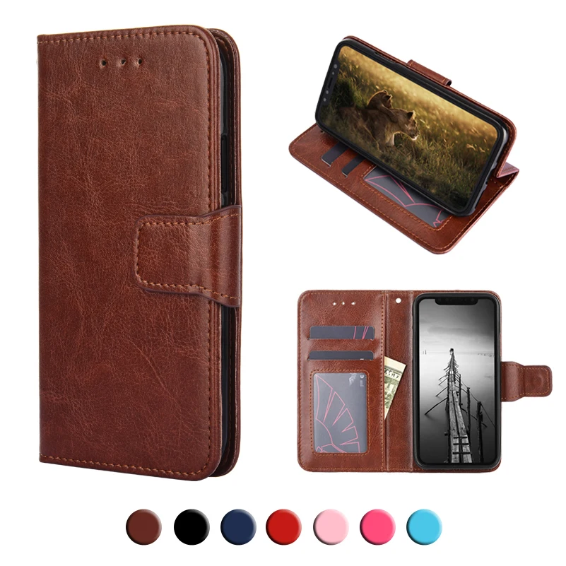 

for OPPO AX5S A1K A7 2018 AX7 A5 A3S A79 A3 A83 A73 F5 A59 F1S A57 A39 A37 Luxury Leather Card Slot Book Flip Phone Cases