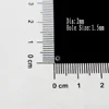 Abalorios de rodio de 2mm, 2g(100 Uds.), accesorios de joyería para DIY, cuentas para collar, pulsera, fabricación de joyas ► Foto 2/2