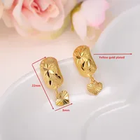 Bangrui Africa Earrings for Women / Girl, Gold Color Dubai Arab Middle Eastern Jewelry Mom Gifts 2