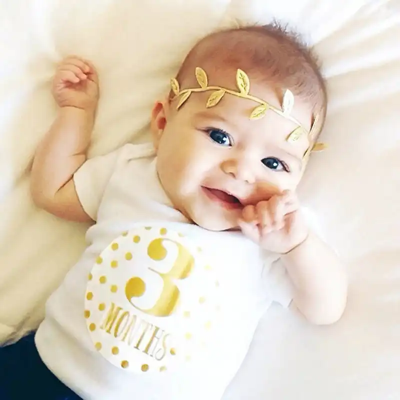 baby month stickers girl
