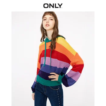 

ONLY summer new color mosaic hooded sweater women | 118324601