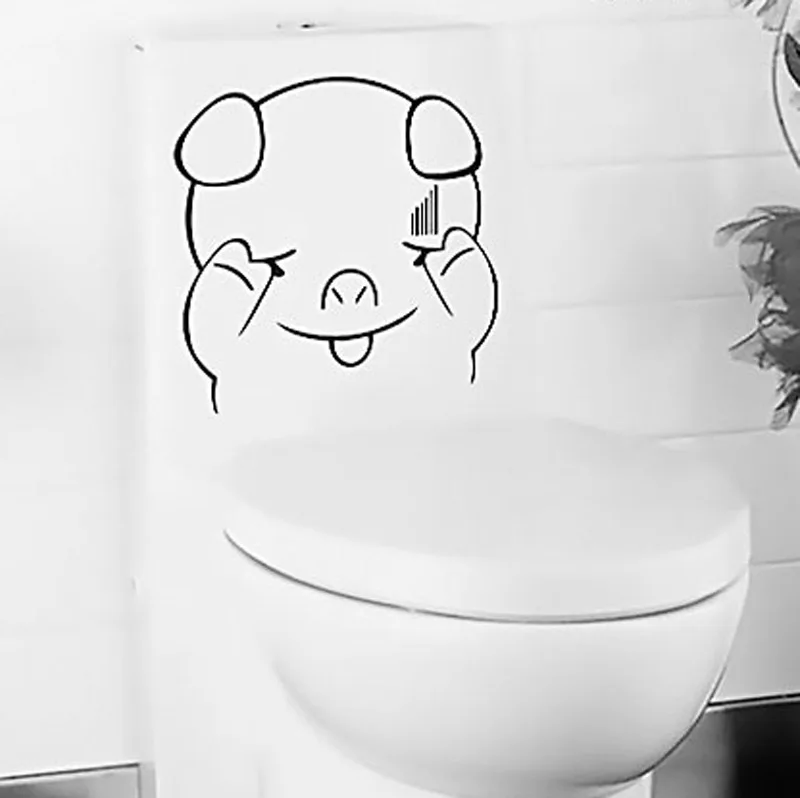 

E7826 shote toilet decoration stickers cartoon stickers