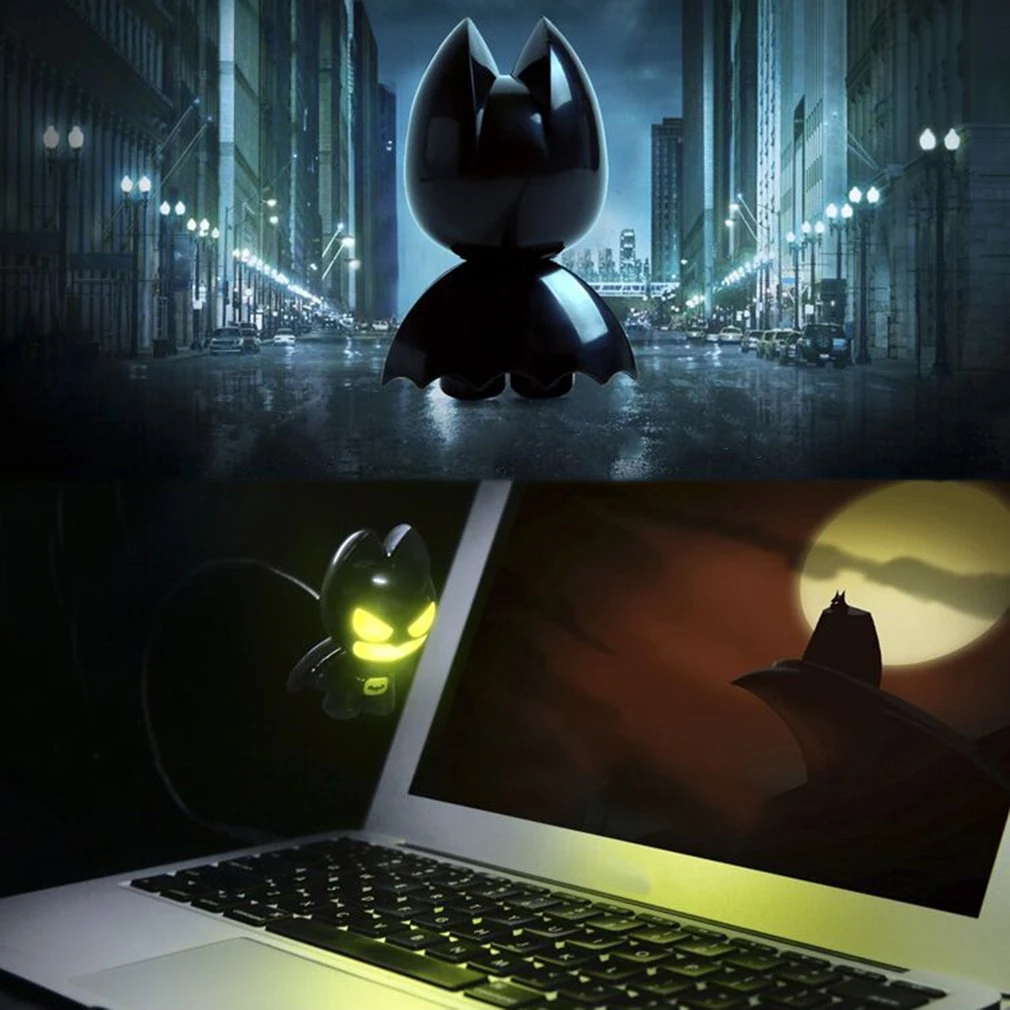 ICOCO فريد الموفرة للطاقة USB أدى ضوء الليل الكرتون شكل PC قوة البنك امدادات الطاقة DC 5 فولت الجدول مصباح التوصيل والتشغيل بيع