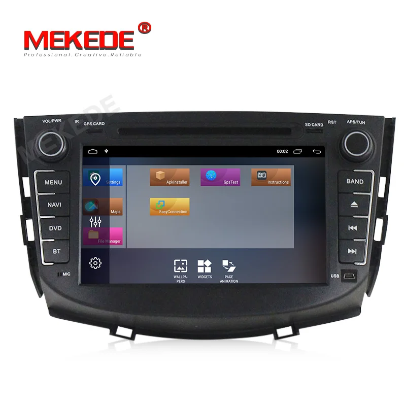 Discount MEKEDE Android 9.1 car radio gps for Lifan X60 with dvd multimedia stereo player 8 inch 2 din head unit 1080P HD 2 Din WIFI FM 2