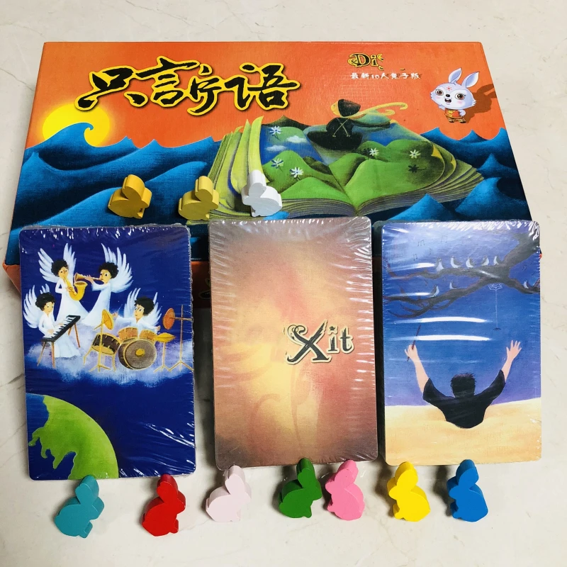 

Dixit Card Games Wood Rabit Toys for Children Adult 164pcs Family Table Poker Party Juegos De Mesa Cartas Desk Boys Board Game
