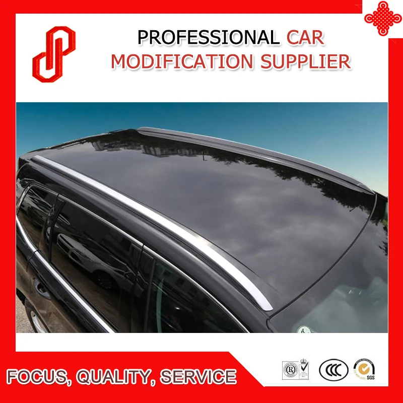 

1 Pair Aluminium alloy sticker silver color install side rail bar roof rack for Edge 2015 2016 2017 2018