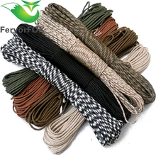 FervorFOX Paracord 550 парашютный шнур веревочка Mil Spec type III 7 Strand 10-30 метров оборудование для альпинизма кемпинга выживания