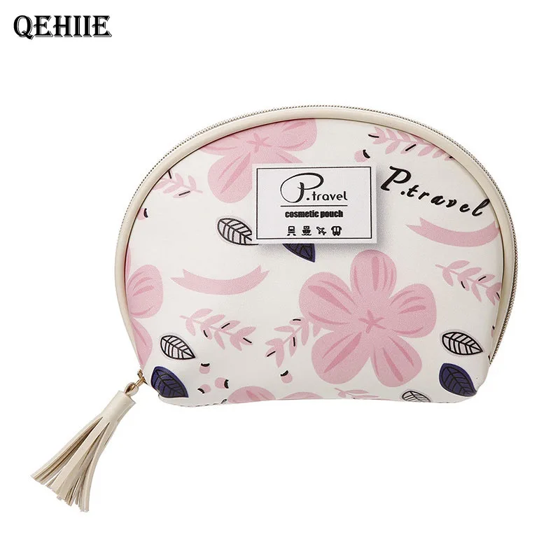 Waterproof PU cosmetic bag high quality beautician travel organizer case 3D printing makeup bag maleta de maquiagem