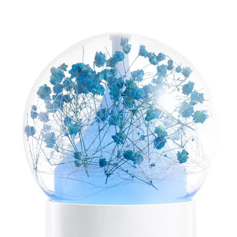 

100ML Air Humidifier Essential Oil Diffuser Aroma Lamp Aromatherapy Electric Aroma Diffuser Mist Maker for Home-Romantic Flower