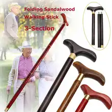 Трость с 3 узлами, 86,5 см, деревянная форма птицы, складная трость для путешествий, кемпинга, треккинга, джентльмена, трость с тканевой сумкой