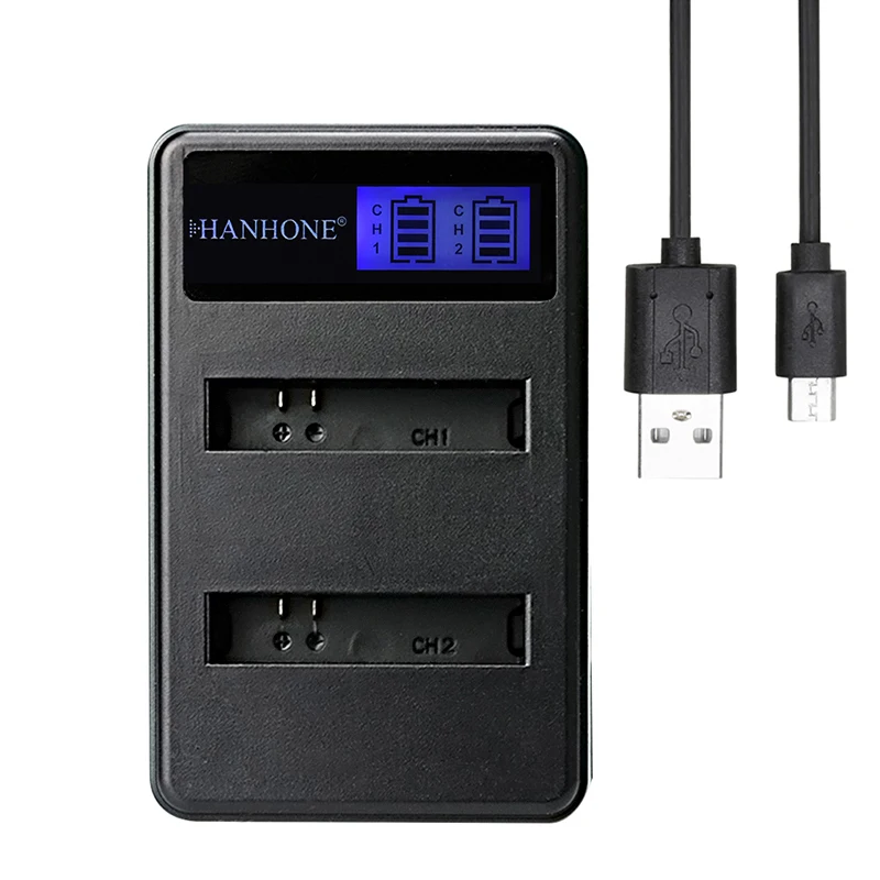 Зарядное устройство PG1050/SJ4000/PG900 1 шт. USB ЖК дисплей двойное зарядное для SJCAM