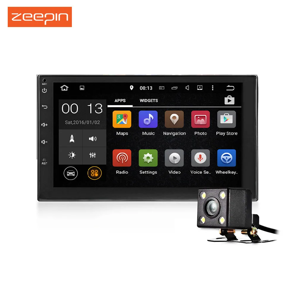 

Zeepin 2din 7 Inch Touch Screen Android Car Multimedia Player Built In GPS Camera Available High Guality