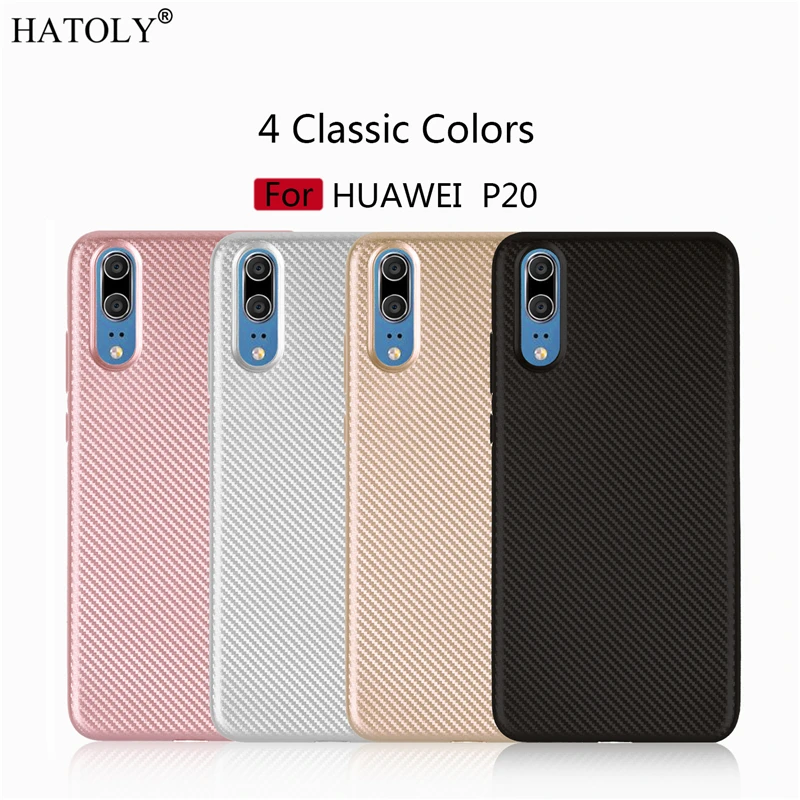 

HATOLY Cover Huawei P20 Case Huawei P20 Soft Rubber Silicone Armor Protective Phone Shell Bumper Phone Case for Huawei P20
