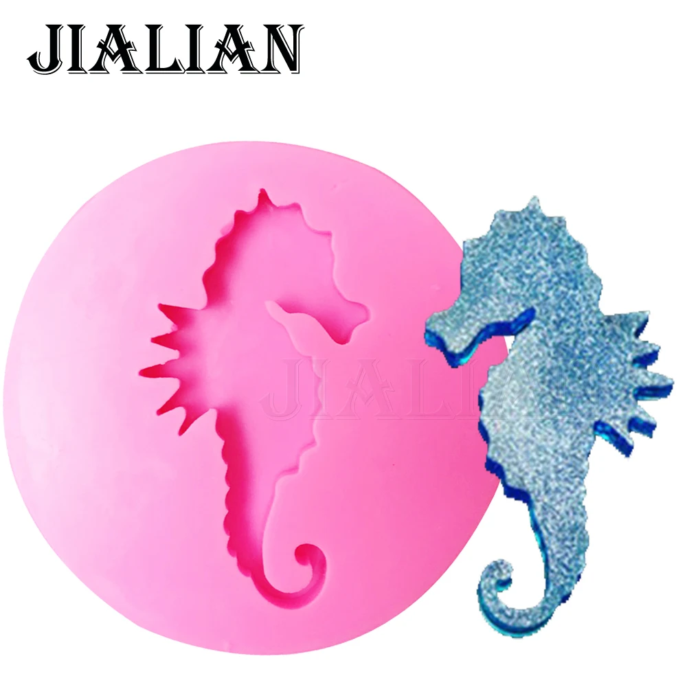 

Ink hippocampus Shape Manual epoxy silicone mold, resin clay modeling Cake decoration tools T1011