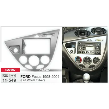 

CARAV 11-549 Car Radio Fascia Panel for Focus 1998-2004 (Left Wheel/Silver) Stereo Dash Facia Trim Surround CD Installation Kit
