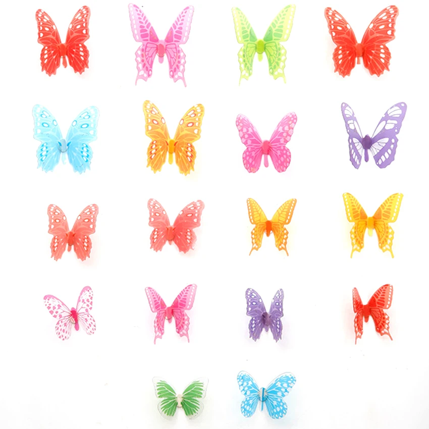 

2019 High Quality Wall Sticker Creative Refrigerator Sticker Butterfly Pattern Wall Stickers Home Decor Wallpaper Free Shipping