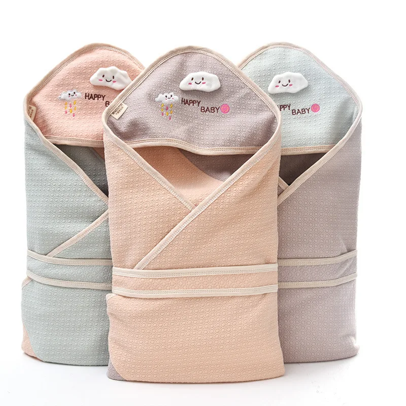 Baby Blanket Cotton Infant Muslin Bamboo Breathable Envelop Swaddle For Newborn Baby Hooded Sleepsack Parisarc Blankets