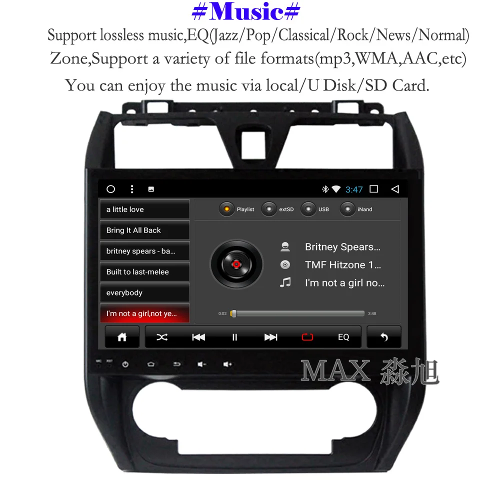 Cheap MAX Android 8.1.0 Car DVD Player For Geely Emgrand EC7 Car Radio RDS GPS Free Maps WiFi Bluetooth Call/Music 5