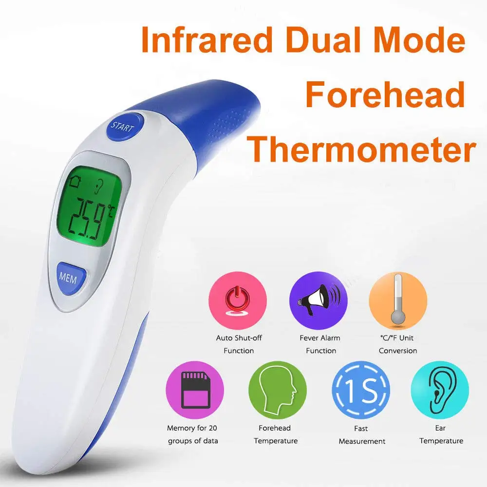 

Ear and Forehead Thermometer, MASO Digital Medical Infrared Thermometer for Baby and Adults Fever with CE and FDA